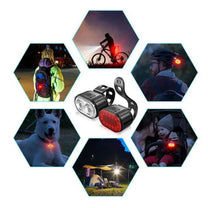 Kit de luces delanteras y traseras para bicicleta, distintos modos de luz
