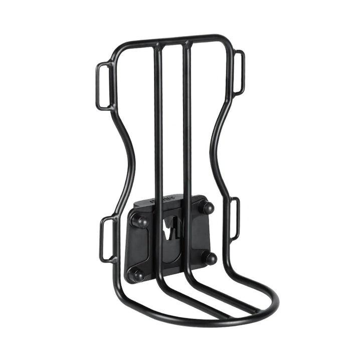 Portaequipajes delantero para bicicleta eléctrica, vista frontal