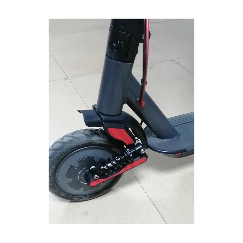 Amortiguador delantero Premium para Xiaomi en el patinete eléctrico en primer plano