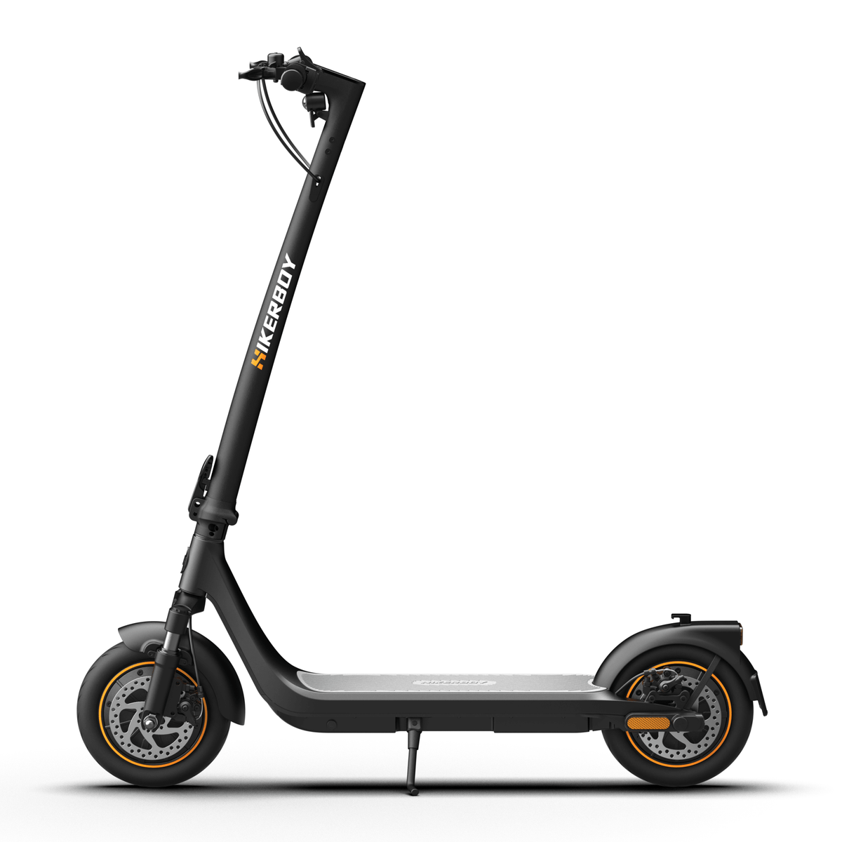 Patinete eléctrico HIKERBOY CURTIS DUAL PRO visto de lado en color gris