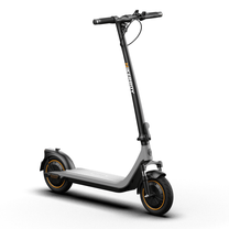 Patinete eléctrico HIKERBOY CURTIS DUAL PRO visto en ángulo desde atrás en color gris