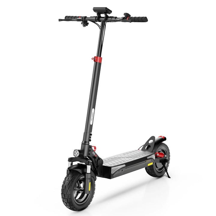 Patinete eléctrico iScooter iX3 en vista frontal en ángulo