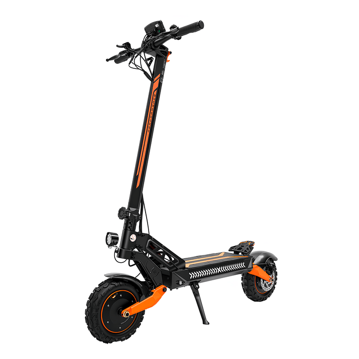 Patinete eléctrico iScooter W12 en vista frontal en ángulo