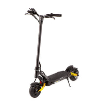 Patinete eléctrico KAABO MANTIS 10 Plus en vista frontal en ángulo en color amarillo