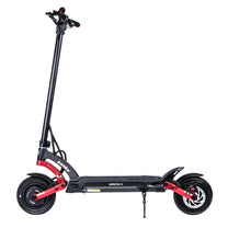 Patinete eléctrico KAABO MANTIS 10 Plus visto de lado en color rojo