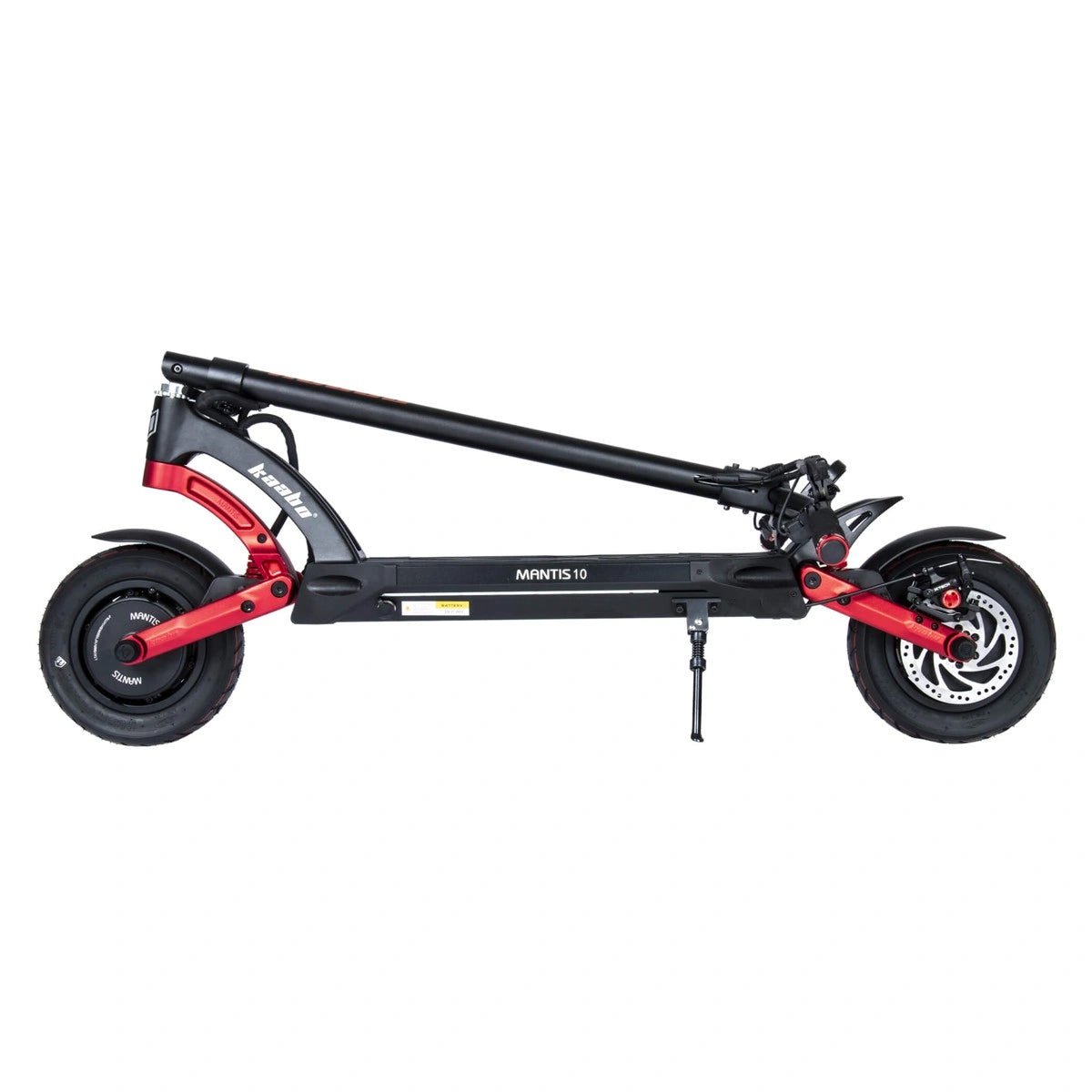 Patinete eléctrico KAABO MANTIS 10 Plus plegado en color rojo