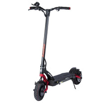 Patinete eléctrico KAABO MANTIS 10 Plus en vista frontal en ángulo en color rojo