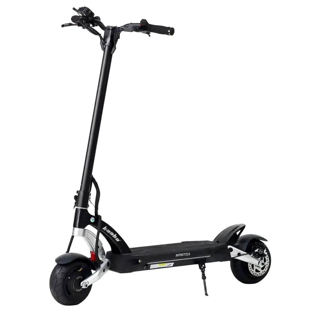 Patinete eléctrico KAABO MANTIS 8 PLUS en vista frontal en ángulo