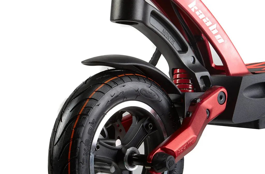 Rueda trasera del KAABO MANTIS 8 PLUS en color rojo