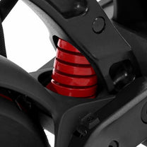 Suspensión del KAABO MANTIS 8 PLUS en primer plano