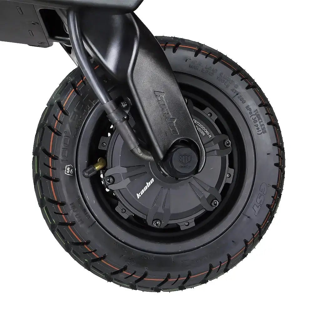 Rueda delantera y horquilla del KAABO WOLF WARRIOR KING GTR