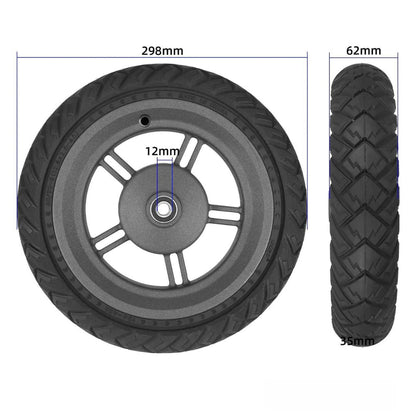 Complete solid wheel 12" Xiaomi 5 Plus - Spare part - Wheelyshop