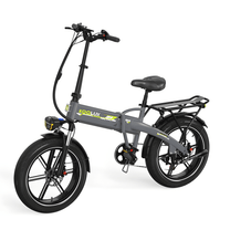 Bicicleta eléctrica plegable fat bike KOOLUX RK10 vista de lado