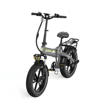 Bicicleta eléctrica plegable fat bike KOOLUX RK10 en vista frontal en ángulo