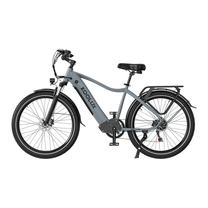 Bicicleta eléctrica KOOLUX X3 vista de lado en color gris