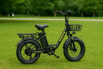 Bicicleta eléctrica fat bike KOOLUX X7 vista de lado en un parque