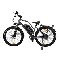 Bicicleta eléctrica fat bike LOOKROAD L28 Max vista de lado en color gris