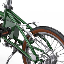 Mecanismo de plegado de la OneSport OT02 en color verde