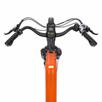 Manillar de la OneSport OT05 Pro en color naranja desde arriba