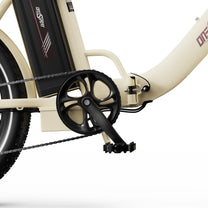 Bielas y pedales de la OneSport OT16-2 en color beige