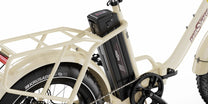 Portaequipajes de la OneSport OT16 Max vista de lado en color beige