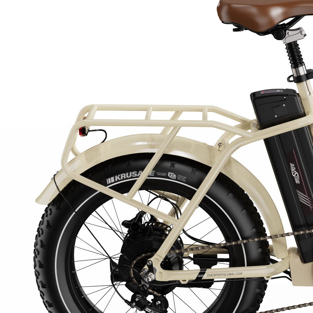 Rueda trasera de la OneSport OT16 Max en color beige