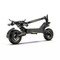 Patinete eléctrico OOTD T10 plegado en color amarillo