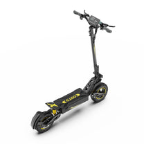 Patinete eléctrico OOTD T10 visto en ángulo desde arriba en color amarillo
