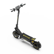 Patinete eléctrico OOTD T10 visto en ángulo desde arriba en color amarillo