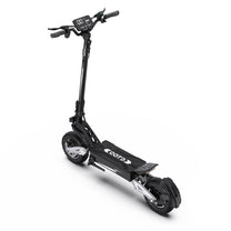 Patinete eléctrico OOTD T10 visto en ángulo desde arriba en color plateado