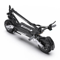 Patinete eléctrico OOTD T10 plegado en color plateado