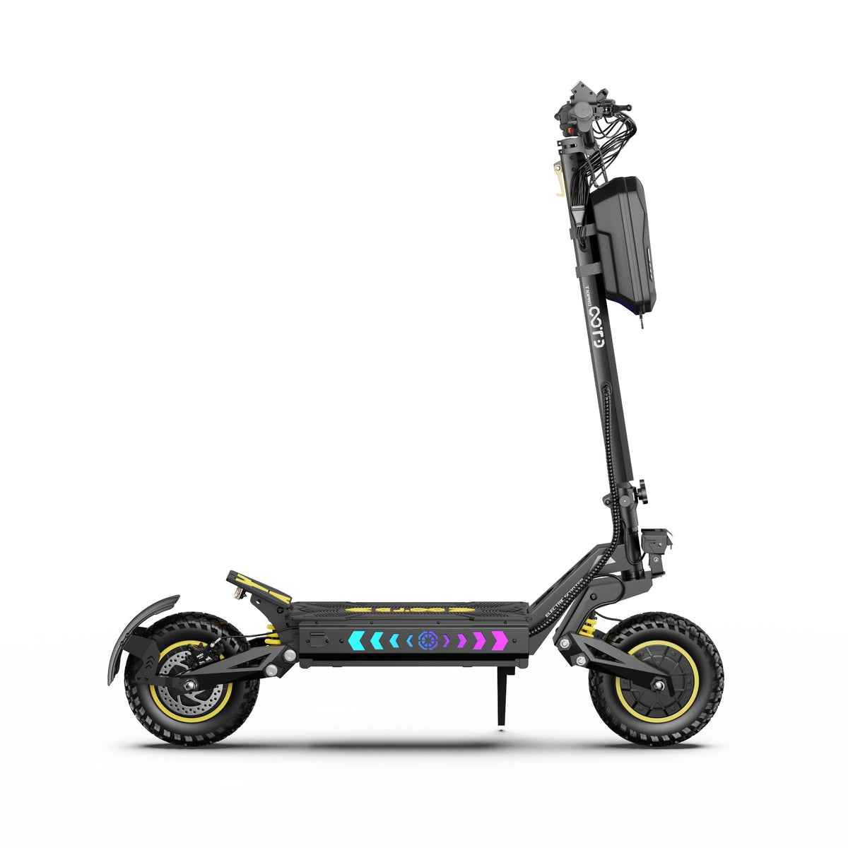 Patinete eléctrico OOTD T10 Pro visto desde el lado opuesto