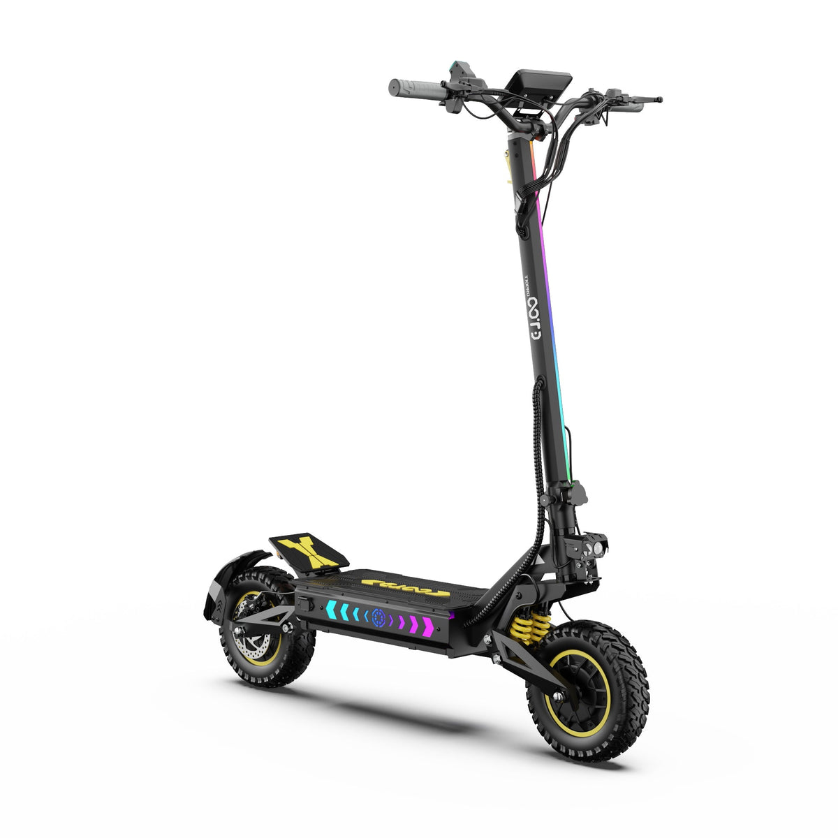 Patinete eléctrico OOTD T10 Pro en vista frontal en ángulo