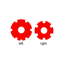 Información del producto: pegatina reflectante de seguridad para cubierta de rueda en rojo