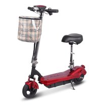 Patinete eléctrico SEEDREAM M5 visto de lado en color rojo