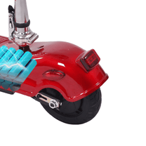 Patinete eléctrico SEEDREAM M5 con las luces encendidas