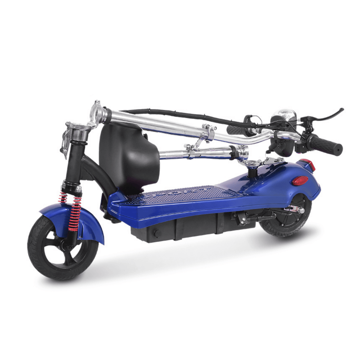 Patinete eléctrico SEEDREAM M5 plegado en color azul