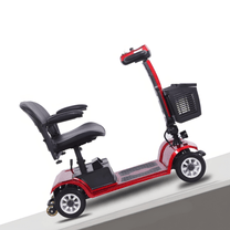 Scooter de movilidad SEEDREAM S-02 visto de lado en color rojo
