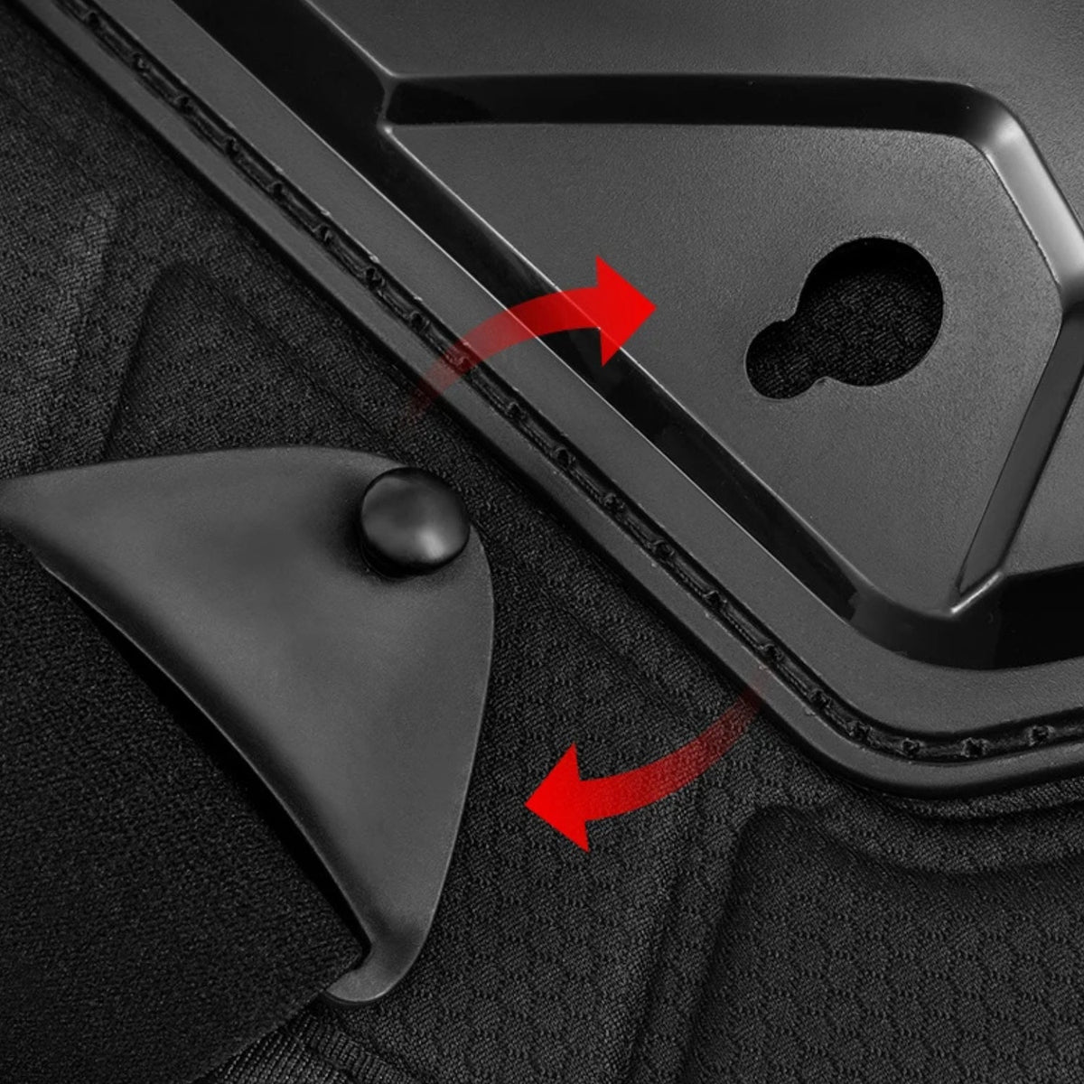 Chaleco protector con protección de pecho y espalda en primer plano
