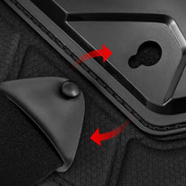 Chaleco protector con protección de pecho y espalda en primer plano