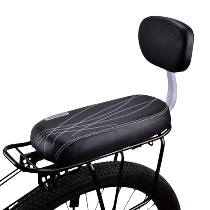 Sillín extra inteligente para bicicleta eléctrica en negro en una bicicleta