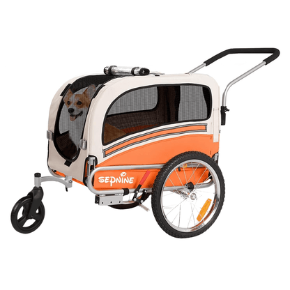 Bicicleta con remolque para mascotas inteligente 20303B - Remolque para mascotas - Wheelyshop