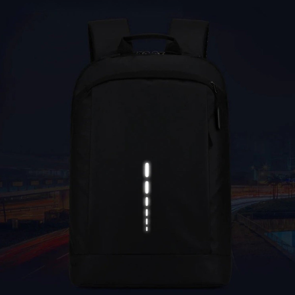 Mochila inteligente Clean Design con reflectantes que brillan en la oscuridad