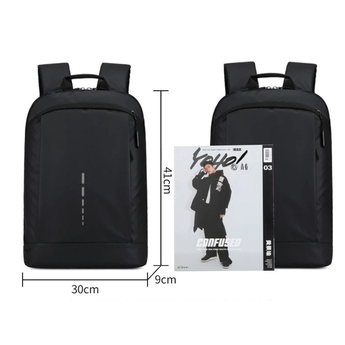 Medidas: mochila inteligente Clean Design