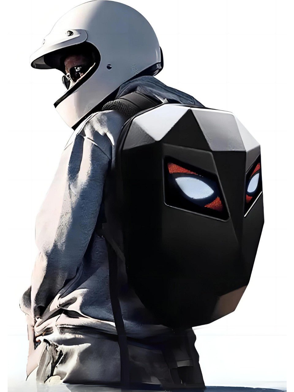 Mochila Premium Edition en una persona, vista de espaldas