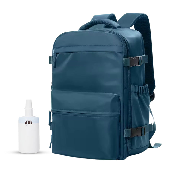 Mochila inteligente Vacuum Edition en azul con bomba de vacío