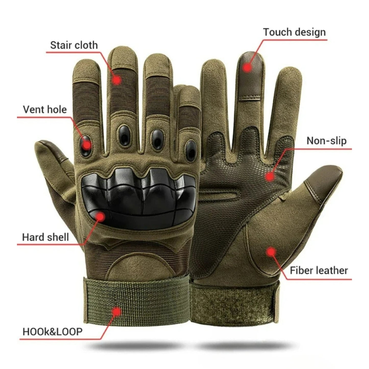 Smarta handskar - Military Edition - Tillbehör - Wheelyshop