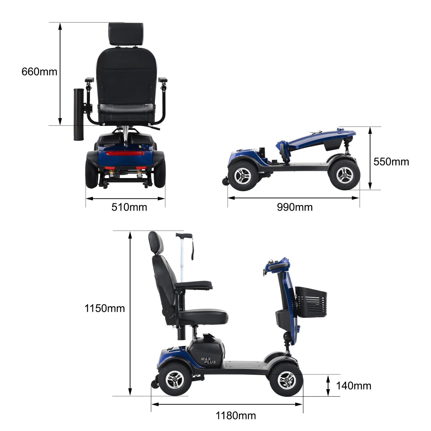 Sweetrich Max Plus - Mobility scooter - Wheelyshop