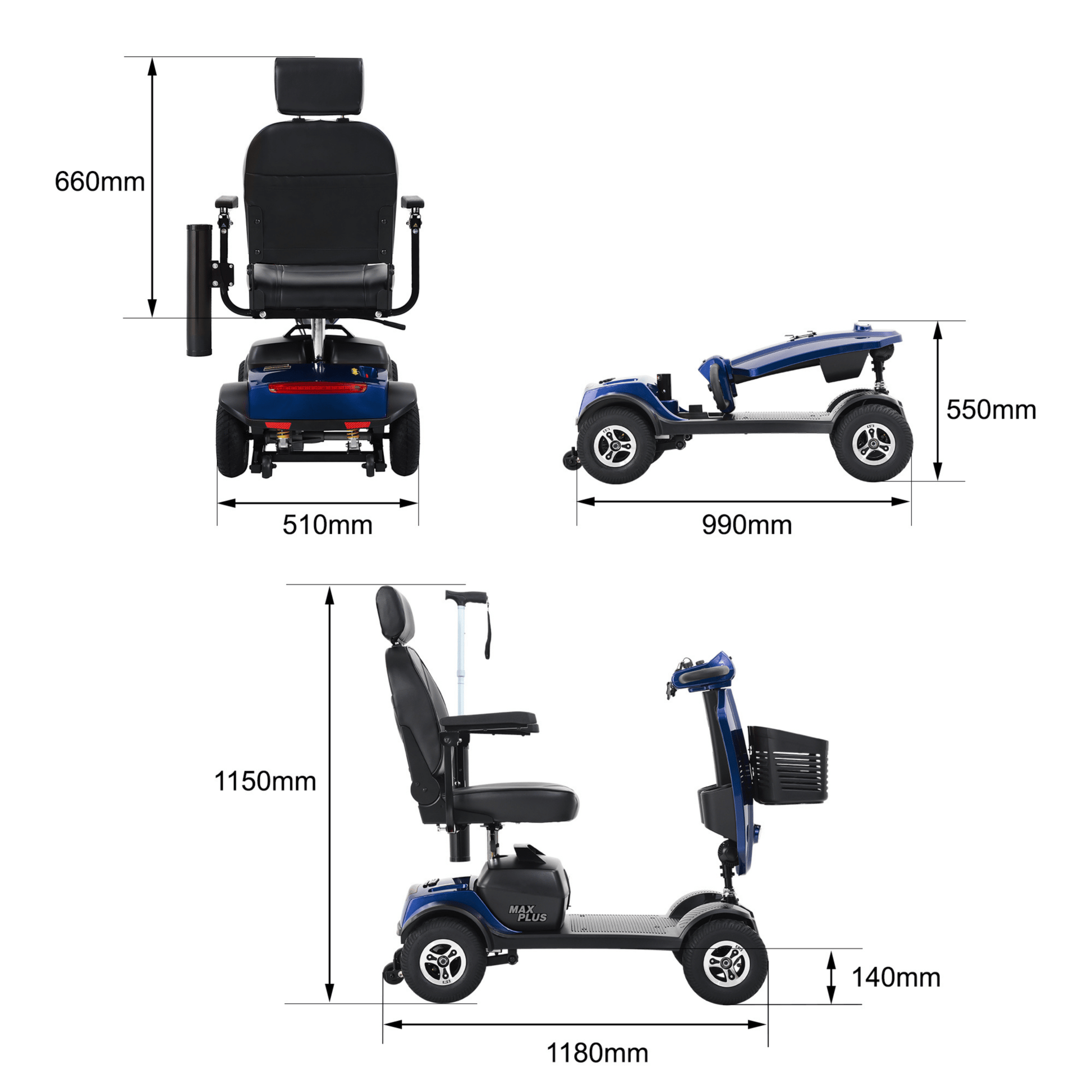 Sweetrich Max Plus - Mobility scooter - Wheelyshop