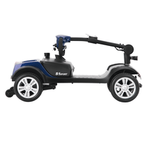 Scooter de movilidad Sweetrich S1 Sport plegado en color azul